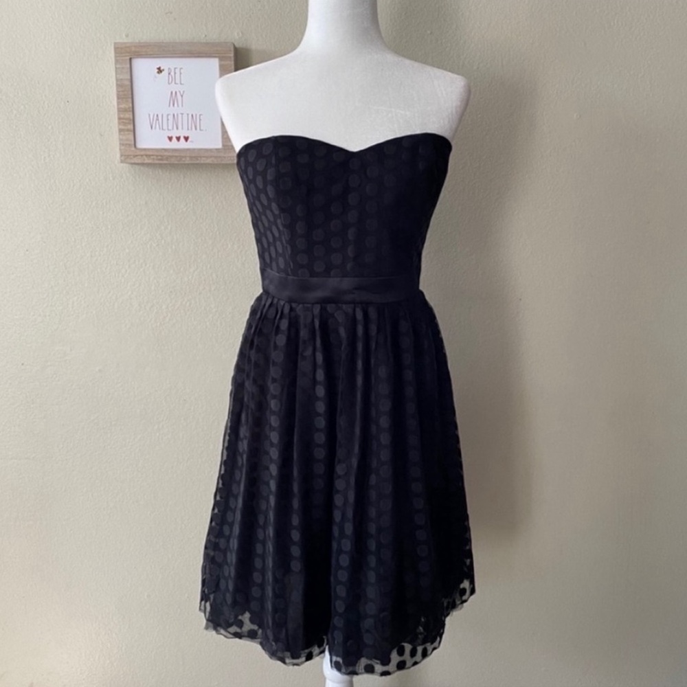 White House Black Market Black Strapless A-Line Women’s Dress✨